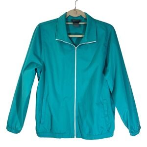 Koret Womens Jacket M Medium Full Zip Lightweight Teal‎ Green Casual Coat